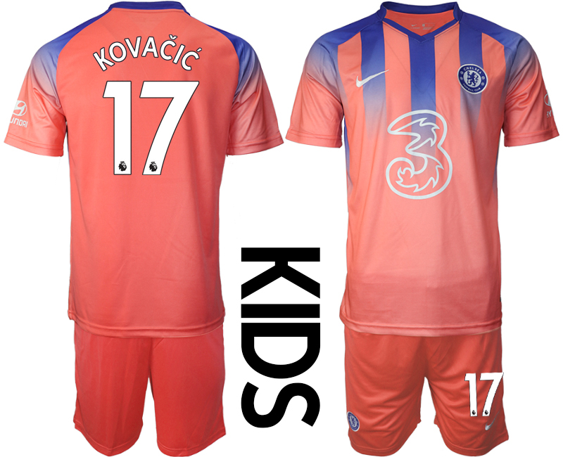 2021 Chelsea FC away Youth #17 soccer jerseys->youth soccer jersey->Youth Jersey